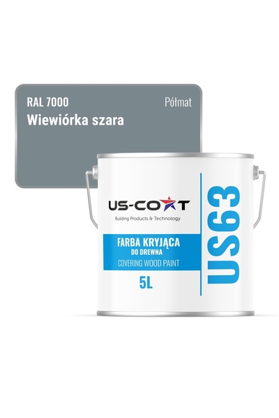 NO BRAND Vopsea pentru renovare uși, nuanța lemn, gri veveriță RAL7000, semi-...