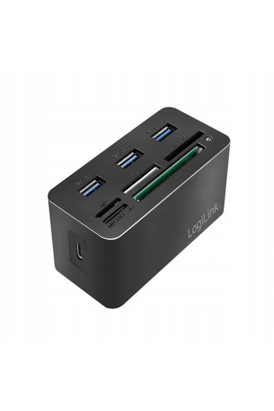 LogiLink CR0046 USB3.2 Stație de andocare USB-C cu 8 porturi, compactă pentru...