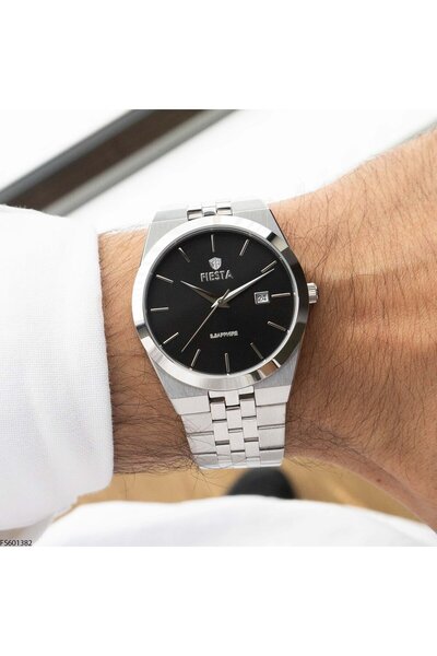 Fiesta Fs601382 Men's Wristwatch with Steel Strap