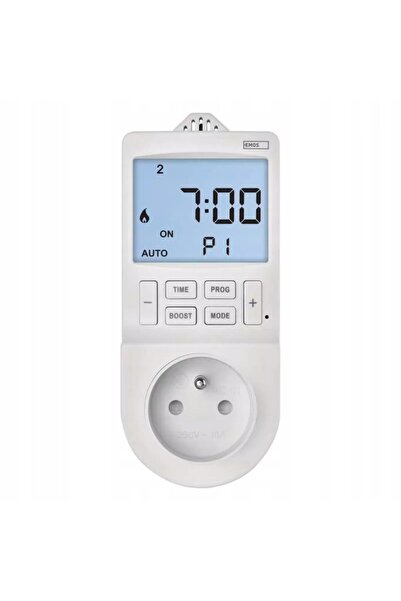 Emoshayoga PRIZĂ TERMOSTATICĂ + TEMPORIZATOR SĂPTĂNIAL 2 în 1 16A 3680W EMOS ...