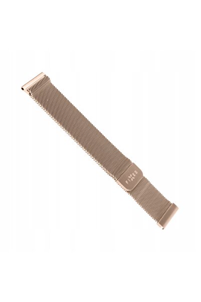 NO BRAND Brățară FIXED Mesh pentru Smartwatch (22mm) lățime aur roz