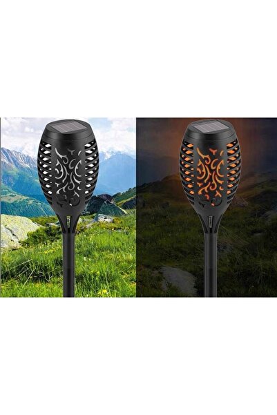 NO BRAND 6x Lampă solară cu senzor de lumină (de la amurg la zori), tip torță...