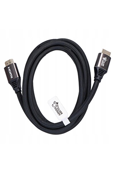 NO BRAND Cablu HDMI 2.1 Silver Monkey cu împletitură 3m