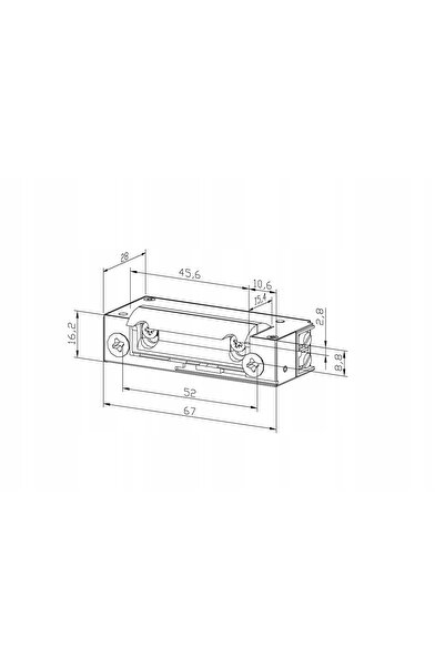 BIRA XS12UPW zăvor electric închis, comutator cu memorie 12V