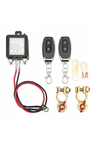 NO BRAND KIT DE DECONECTARE BATERIE CU ÎNCHIDERE AUTOMATĂ PILOT 200A 12V RELE...