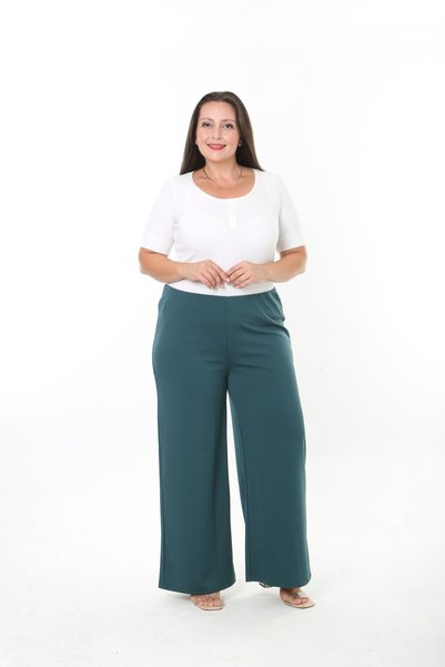 XL Modam PANTALONI MĂRIMI MARI DIN LICHROANĂ MICRO-ȚESUTĂ