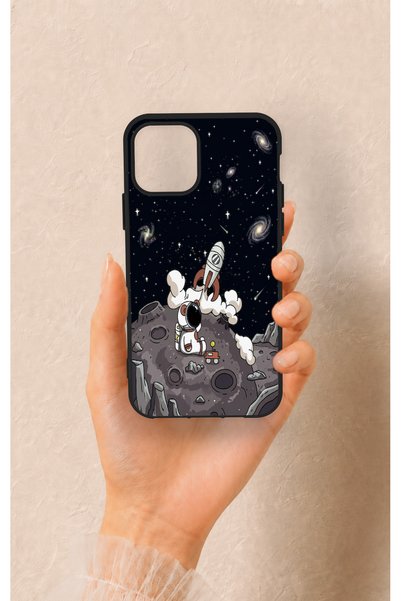 Vip Case iPhone 11 Pro Compatible Space Astronaut Patterned Silicone Case