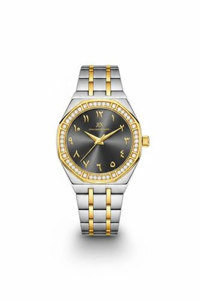 Generic Brand Giovani Exchang Two-Tone Watch with Gunmetal Dial