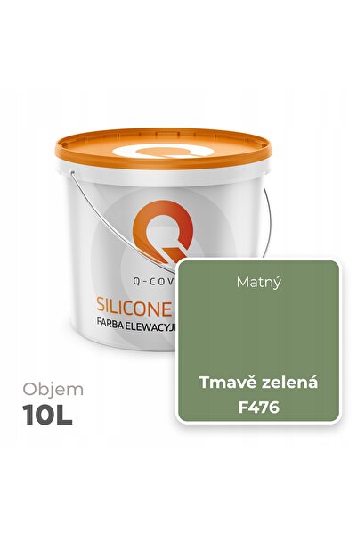 NO BRAND VOPSEA SILICONICĂ PENTRU FAȚADE, VERDE ÎNCHIS F476, 10 L, PRODUCĂTOR