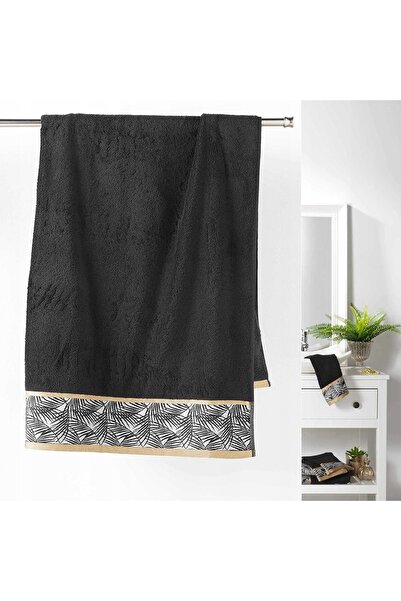Douceur D'INTERIEUR Prosop de baie bumbac 100% negru 90x150