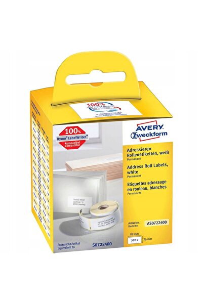 NO BRAND Bandă AVERY pentru DYMO LW 89x36mm [2x260]