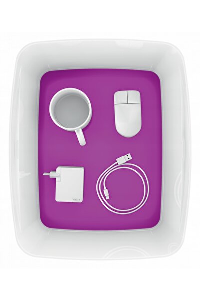 Leitz Cutie MY BOX mare cu capac alb/roz