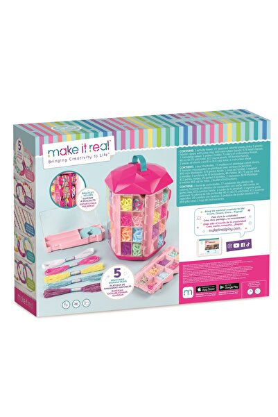 Make It Real Container turn de activități 5 în 1 cu mărgele, jucărie creativă
