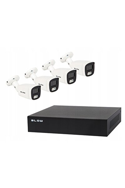 NO BRAND Set de supraveghere PoE BLOW 4x5MP 1TB, 4 camere tubulare de 5MP, ha...