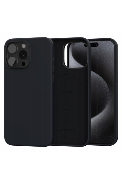spacecase Husă pentru iPhone 15 Pro Max, cu finisaj mat, robustă, compatibilă...
