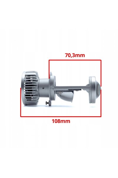 NO BRAND EINPARTS AUTOMOTIVE LENTILĂ PROIECTOR LED 12V 6000K FURTUNĂ LUNGĂ 32...