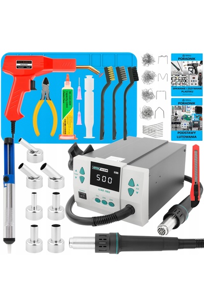 Reball Aer cald AIFEN 861DW Kit Stație de reparații materiale plastice 1000W v3