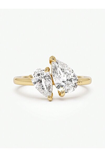 Choice1 7 Golden 925 Sterling Silver Sparkling Water Drop Interweaving Dazzli...