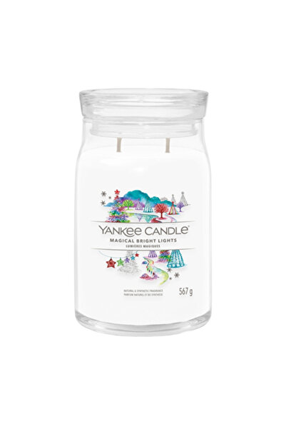 Yankee Candle Μαγικό Κερί Υπογραφής Λαμπερών Φώτων, Μεγάλο, 567 γρ.
