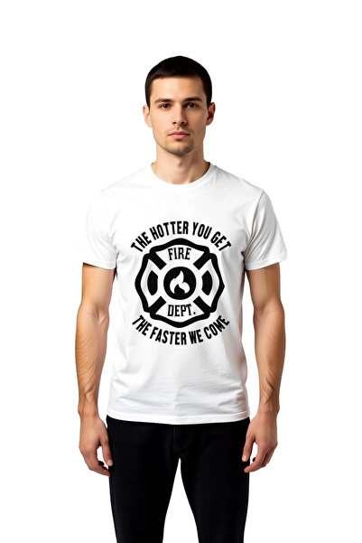 PayBuy Fire Department Brave Design Printed Men's T-Shirt