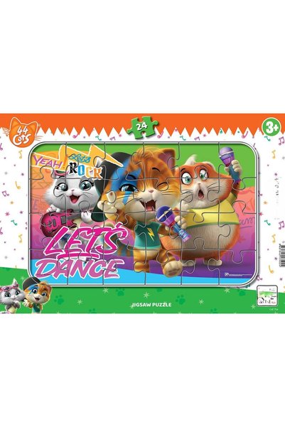 Generic Brand 24 Piece Cats Frame Puzzle