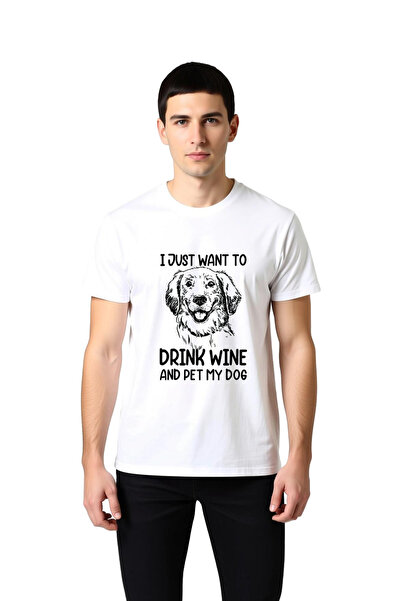 PayBuy Wine and Dog Snacks Printed Men's T-Shirt