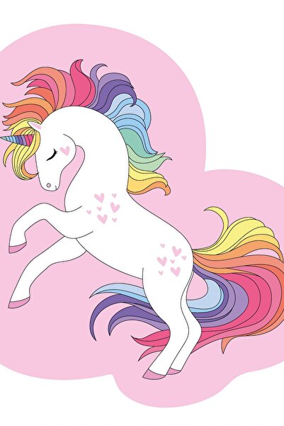 Detexpol Pernă decorativă în formă de unicorn UNICORN, jucărie de pluș originală