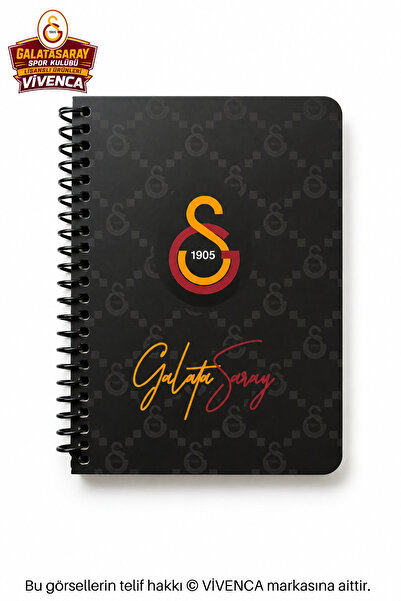 Galatasaray VİVENCA YENİ SEZON LİSANSLI A6 ÇİZGİLİ TEK ADET SPİRALLİ DEFTER