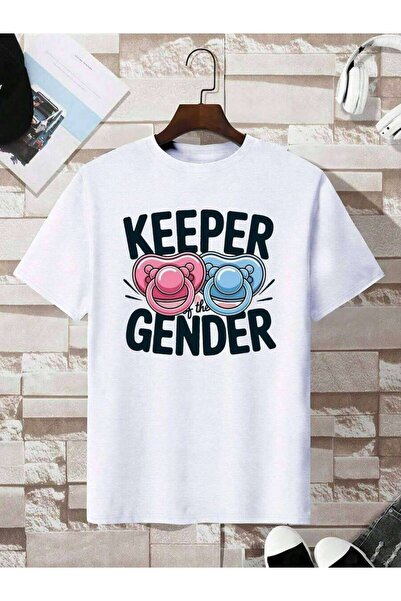 21JNRY Men's Fun Reveal-Shirt - Pink Blue Two-Tone Printed Guardian Themed Pr...