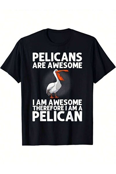 NOURAM Humorous Pelican Graphic Tee Men - Casual Shirt Featuring 'Pelicans Ar...