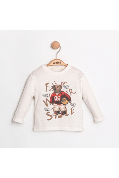 Coolimino Baby Boy Bear Printed Bodysuit