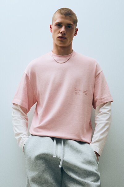 Bershka Kontrast çift kollu tişört