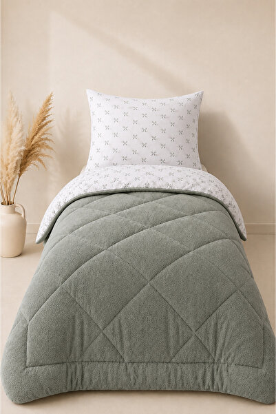 İlay home concept Single Person 4 Piece Wellsoft Fleece Fluffy Sleeping Set /...