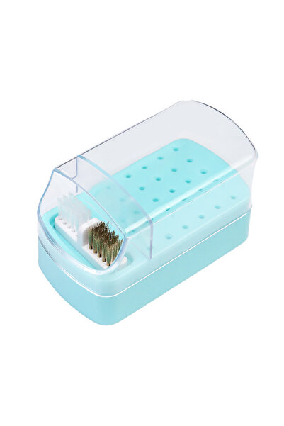 Choice1 Blue 30 Holes Nail Polish Head Organizer Acrylic Portable Organizer T...