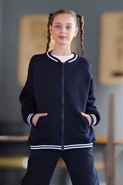 DMB BOYS & GIRLS Children's Cotton Zip-Up College Cardigan