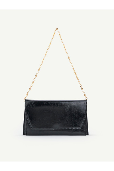 Mojeva Women's Hand and Shoulder Bag with Side Chain Strap and Magnet Detail ...