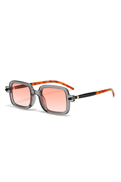 Choice4 Gray Pink Vintage Stitching Color Sunglasses Men Women Retro Leopard ...