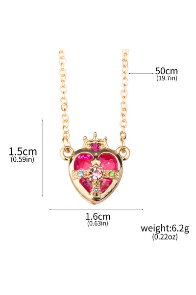 Choice N01081-03 5PCS/SET Anime Cute Moon Tsukino Usagi Necklace for Women Gi...