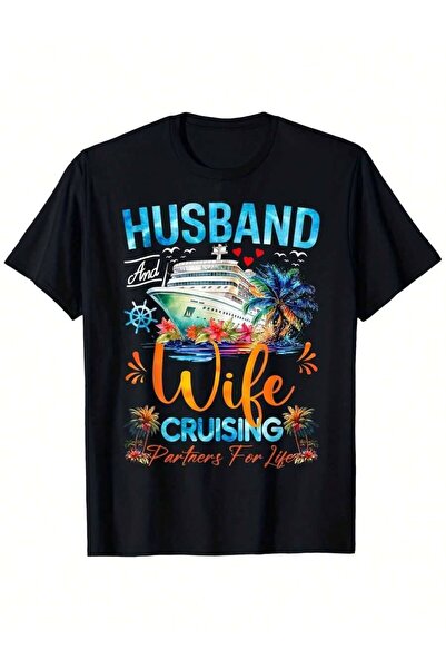 23ERVA Matching Couple Shirts Husband Wife, Cruise 2025 Tee, Suitable For Men...