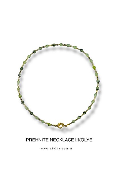 Genel Markalar DİELNA | HAVEN NECKLACE | PREHNİT TAŞLI KOLYE
