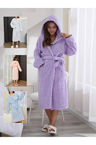 OEM 1 halat de baie cu glugă din fleece coral cu model 3D cu carapace de broa...