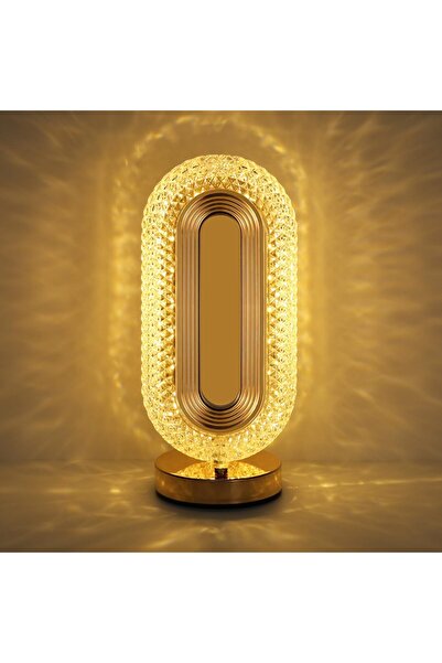 Generic Lampă LED Decorativă, Veioză Cristal Acrilic cu Touch, 3 Culori, Reîn...