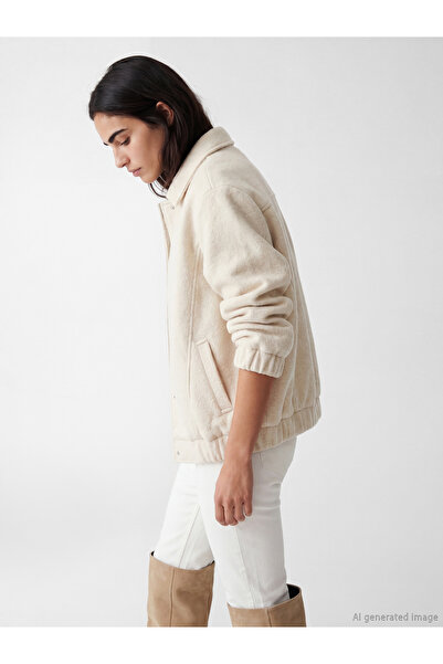 LC Waikiki Shirt Collar Women's Cachet Jacket