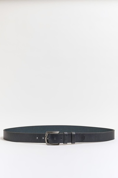 Faruk balkanas Genuine Natural Leather Flat Buckle Belt