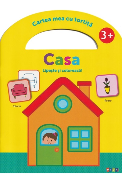 Prut Lipeste si coloreaza. Cartea mea cu tortita: Casa 3 ani+