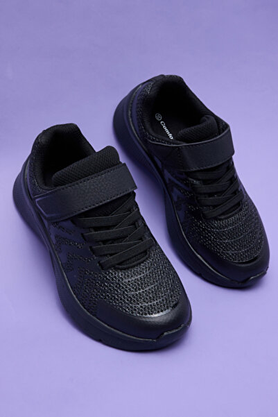 R&B Mesh Detail Velcro Closure School Shoes