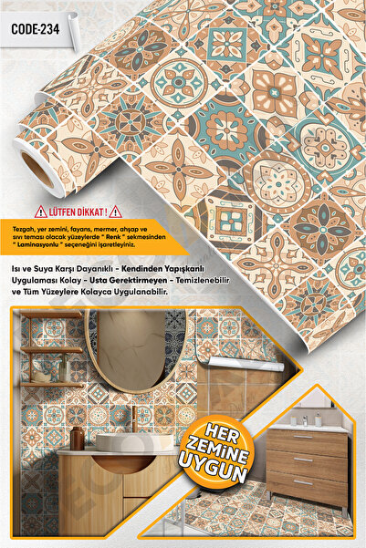 DECOMALL CODE-234 Rezistent la apă Bucătărie Baie Pardoseală Mobilier din mar...