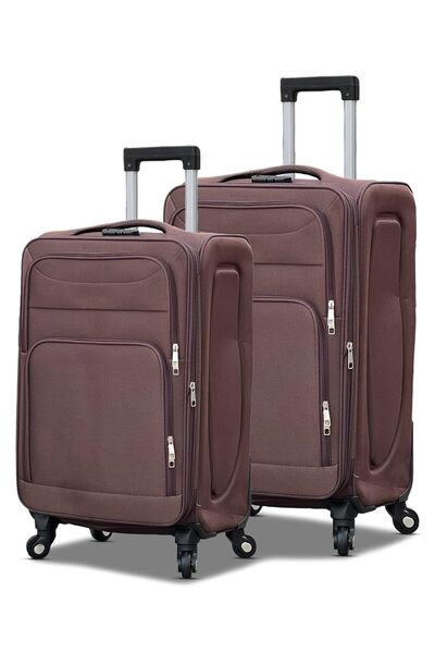 ZAAPPY Lucky Power 2PCS Set(20/24 Inch) Luggage Soft Material, Lightweight, S...
