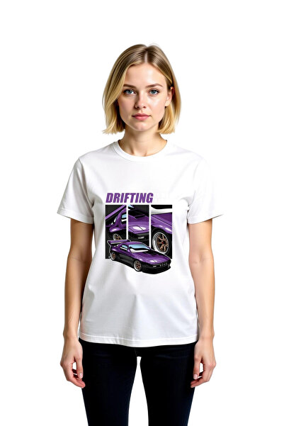 PayBuy Дрифт проприятение - Дамска тениска с щампа на ретро автомобил