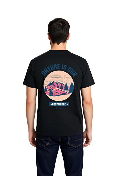 PayBuy Men's Adventure Themed Printed T-Shirt for Nature Lovers with Bestfrie...
